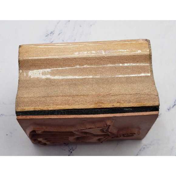 Princess Queen in Ball Gown with Crown Tiara Wood Mounted Rubber Stamp - Picture 3 of 7